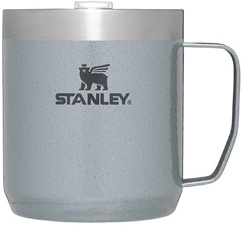 Stanley Stay-Hot Camp Mug 12 oz & 24 oz | Press Fit Drink Through Lid | Cup for Coffee, Tea and Drinks | Insulated Stainless Steel Coffee Mug | BPA-Free