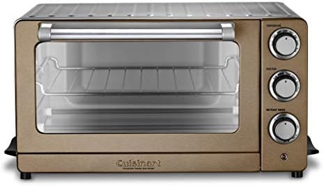 Cuisinart TOB-60N1CS Convection Toaster Oven Broiler, 19.1"(L) x 15.5"(W) x 9.8"(H), Copper Stainless Steel