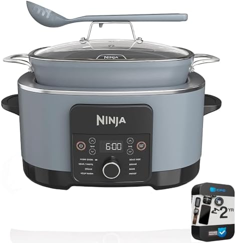 Ninja MC1001 Foodi Possible Slow Cooker PRO Multi-Cooker (Renewed) Bundle with 2 Year Enhanced Protection Pack