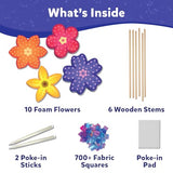 Skillmatics Art & Craft Activity - Poke-in Art Flower Bouquet, Mess-Free Sewing Art for Kids, Craft Kits, DIY Activity, Christmas Gifts for Girls & Boys Ages 4, 5, 6, 7, 8, 9