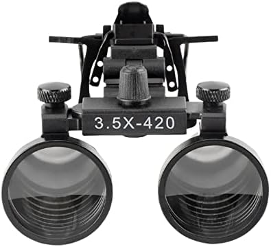 3.5X Binocular Loups with Metal Clip Clip-on Magnifying Loupe for Glasses