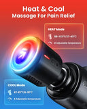 RENPHO Thermacool Massage Gun Deep Tissue with Heat and Cold Head, Gifts, Handheld Muscle Massager Gun with Carry Case, Body Masajeador for Neck and Back, Active Heat, FSA or HSA Eligible