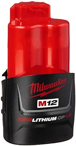 Milwaukee 48-11-2401 Genuine OEM M12 REDLITHIUM 12 Volt 1.5 Amp Compact Lithium Ion Battery with Overload Protection for Cordless Power Tools
