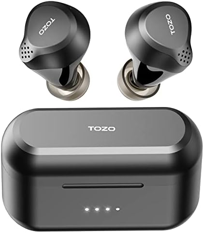 TOZO NC7 2020 Hybrid Active Noise Cancelling Wireless Earbuds in-Ear Detection Headphones IPX6 Waterproof Bluetooth 5.0 Stereo Earphones Immersive Sound Premium Deep Bass Headset