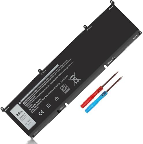86Wh 69KF2 Battery for Dell XPS 15 9500 9510 9520 Precision 5550 5560 5570 Alienware M15 M17 R3 R4,G15 5510 5511 5515 5520 5521,G7 7500,Inspiron 7510 7610 P87F P91F P45E p100f M59JH 8FCTC 70N2F 11.4V