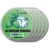 LYVWEL 5-Pack Caffeine Dip Pouches: 16 per Can, 56mg Caffeine, Nicotine-Free, Tobacco-Free Coffee Pouches Boost (Spearmint)