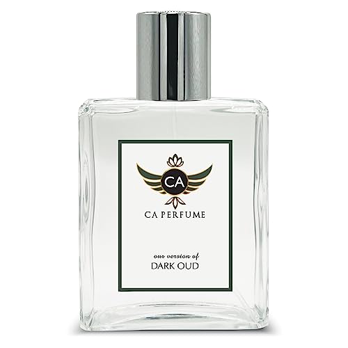CA Perfume Impression of Dark Oud For Men Replica Fragrance Dupes Eau de Parfum Spray Bottle 3.4 Fl Oz/100ml-X1