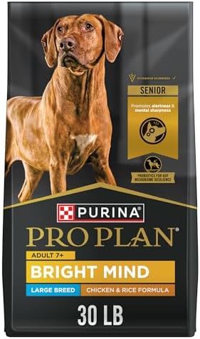 Purina Pro Plan Large Breed Senior Dog Food Bright Mind Seven Plus Chicken and Rice Formula - 30 lb. Bag