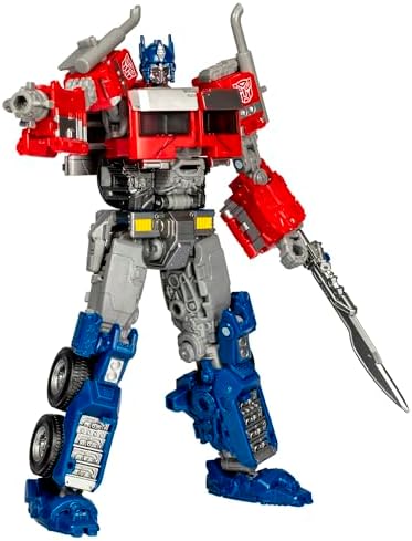 Transformers Toys Studio Series Voyager Class Transformers: Rise of the Beasts 102 Optimus Prime 6.5-inch Converting Action Figure, 8+