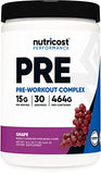 Nutricost Pre-X Extreme Pre-Workout Powder – Grape Flavor – 30 Servings – Vegetarian, Non-GMO & Gluten-Free