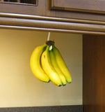 Gadjit Banana Hook Hanger Ripen Bananas Naturally with Under Cabinet Banana Hanger/Banana Holder. Self-Stick and Adheres Under Cabinets (White)