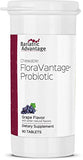 Bariatric Advantage Chewable FloraVantage Probiotic - 10 Billion CFUs - Probiotic Supplement - for Gut Health & Immune System - Vegetarian & Gluten Free - Grape Flavor - 90 Tablets