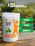 BULKSUPPLEMENTS.COM Stinging Nettle Extract - from Stinging Nettle Leaf, Nettle Supplement - Vegan & Gluten Free, 1000mg per Serving, 500g (1.1 lbs) (Pack of 1)