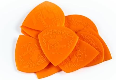Dan's Guitar Store - 10-pack 0.70mm Precision Picks - Grippy Lightweight High-Visibility Plectrums for Professionals