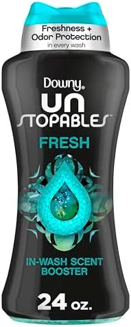 Downy Unstopables In Wash Scent Booster Beads, Fresh Scent, 24 oz, Downy Scent Booster Beads, Unstoppable Laundry Beads, Odor Protection