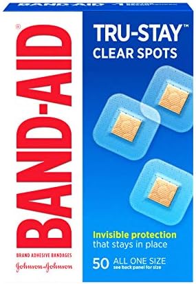 Band-AID Bandages Clear Spots 50 Each (Pack of 2)