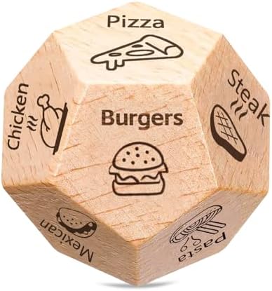 Valentine‘s Day Gifts for Him Her, Date Night Dice Couples Gift for Him Her, Dinner Decider Dice, Anniversary Birthday Valentine“s Day for Husband Wife Boyfriend Girlfriend Women Men