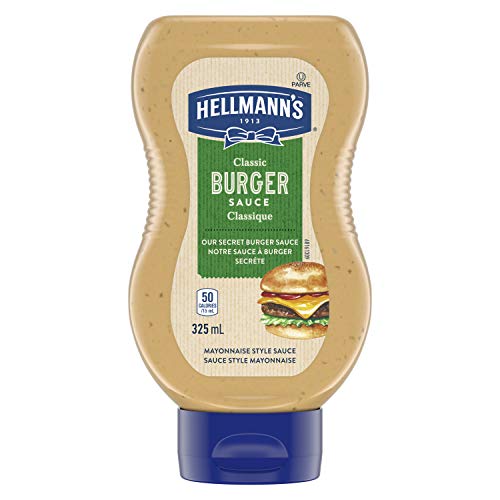 Hellmann's Classic Burger Sauce, Gluten Free and Certified Kosher, 325ml/11 fl.oz. Bottle