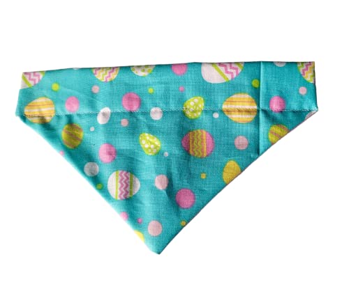 Easter Eggs Over the Collar Dog Bandana That Slips onto Their Existing Collar Size (X-Small)