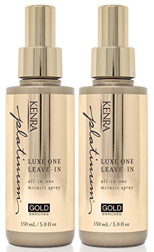 Kenra Platinum Luxe One Leave-In | All-In One Miracle Spray | Enriched with Precious Gold | Opulent Slip & Shine | Thermal/Heat Protection | Medium To Coarse Hair
