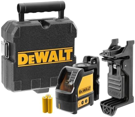 DEWALT Line Laser, Self-Leveling, Cross Line, Red Beam (DW088K)