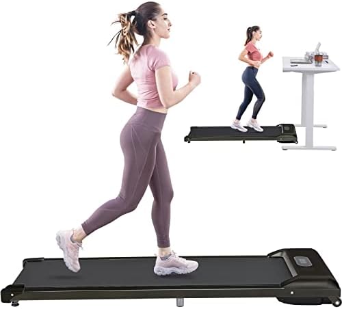 Walking Pad Under Desk Treadmill, 3 in 1 Portable Treadmill Walkstation, Installation Free, Bluetooth Speaker, Walking Jogging Machine with 300 lbs Weight Capacity for Home/Office