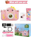 Kids Camera for 3-8 Years Old,2.0 Inch Screen 1080P HD Toddlers Childrens Boys Girls Christmas Birthday Gifts Selfie Digital Toy Camera with 32GB Card Pink