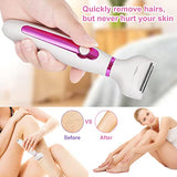 Electric Razor for Women, 4 in 1 Women Electric Shaver, Painless Wet and Dry, Rechargeable Pubic Hair Trimmer for Women Body, Underarm, Face, Eyebrow