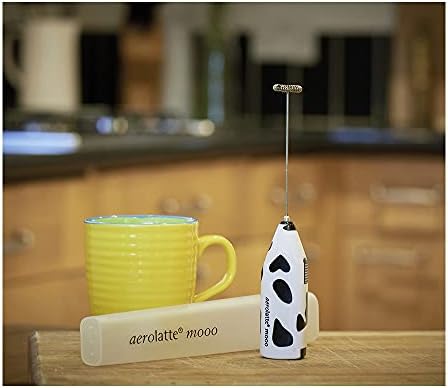 Aerolatte Milk Frother with Travel Storage Case, The Original Steam-Free Frother, Moo