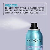 Redken Spray Wax Invisible Texture Mist | For All Hair Types | High Impact Finishing Spray-Wax | Adds Volumizing Body & Dimension With A Satin-Matte Finish | Medium Control | 5.5 Oz