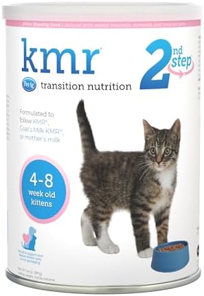 Pet-Ag KMR 2nd Step Kitten Weaning Food - 14 oz - Powdered Kitten Weaning Formula with DHA, Natural Milk Protein, Vitamins & Minerals for Kittens 4-8 Weeks Old - Easy to Digest
