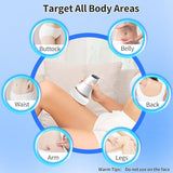 Body Sculpting Machine Cordless-Upgraded Cellulite Massager Electric Cellulite Remover with 6 Skin-Friendly Pads, 9 Level Speeds, Body Massager Device for Belly Fat/Butt/Back