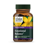 Gaia Herbs Emotional Balance - Stress Support Supplement to Help The Body Cope with Stress - with St. John’s Wort, Passionflower, Vervain, and Oats - 60 Vegan Liquid Phyto-Capsules (20-Day Supply)