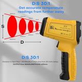 Surpeer Infrared Thermometer pyrometer Temperature Gun -58°F to 1796°F, 30:1 Distance Ratio, Laser IR Temp Gun for Cooking, Pizza Oven, Engine, Kilns, Forges, Industry, and Home Repair.