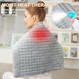 Heating Pad-Electric Heating Pads for Back,Neck,Abdomen,Moist Heated Pad for Shoulder,Knee,Hot Pad for Pain Relieve,Dry&Moist Heat & Auto Shut Off(Light Gray, 20''×24'')
