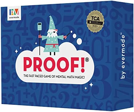 Proof! Math Game - The Fast Paced Game of Mental Math Magic - Teachers’ Choice Award Winning Educational Game, Ages 9+