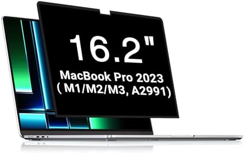 FILMEXT Macbook Pro 16 inch Privacy Screen Protector (M4 M3 M2 Max/Pro M1, A3186 A3403 A2485 A2991 A2780),Bubble Free Privacy Screen for Macbook pro 16.2 2024-2021 Eye Care/Anti-Glare Filter