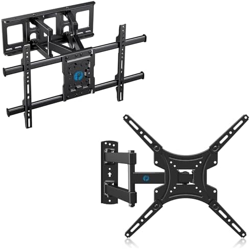Pipishell Full Motion Articulating Swivel Tilt TV Wall Bracket for 37-75 Inch TVs with Full Motion TV Wall Mount for Most 26-55 Inch LED TVs