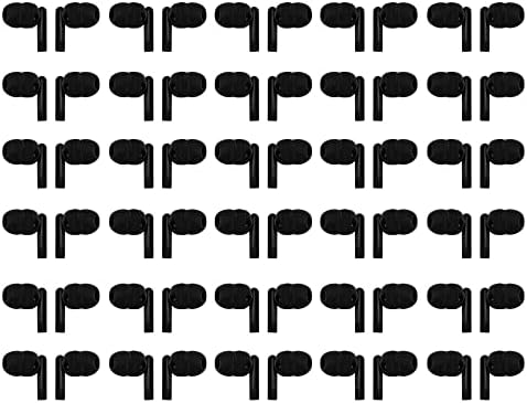 100 Packs Earbuds Bulk Classroom Headphones Wired in Ear Disposable Student Black Earphones Individually Wrapped for School Travel or Home Use