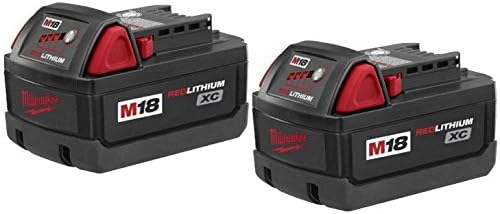 Milwaukee 48-11-1828 M18 XC RED LITHIUM 18-Volt Lithium-ion Cordless Tool Battery ( 2 pack )