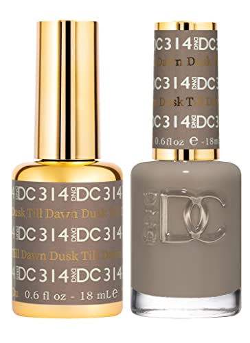 DND Gel Polish Set, Brown Collection, UV/LED GelPolish and Air Dry Nail Lacquer, Matching Chip-Free Polish Duo, 0.5 Fl Oz Each