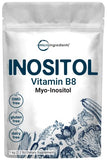 Pure Inositol Powder, Myo-Inositol B8 Powder, 1KG (2.2 Pounds), Strongly Supports Liver Health & Antioxidant, Super Inositol for Hair and Inositol for Sleep, Non-GMO and Vegan Friendly