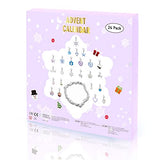 Christmas Advent Calendar 2024 for Girls and Boys With 24 Days Unique Gift Blind Box DIY Creative Charm Pendant Bracelet Daughter