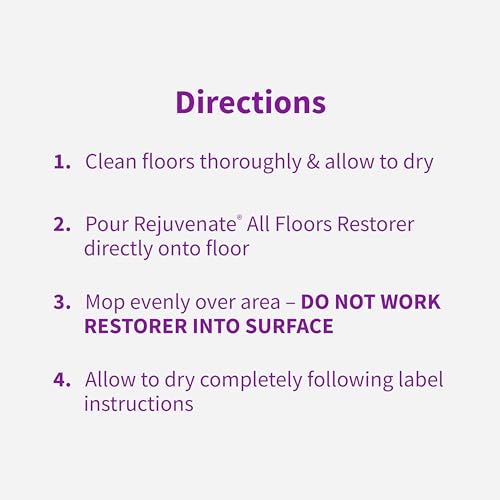 Rejuvenate All Floors Restorer and Polish Fills in Scratches Protects & Restores Shine No Sanding Required (32 oz)