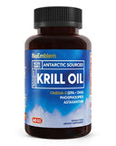 BioEmblem Antarctic Krill Oil Supplement | 1000mg | Omega-3 Oil with High Levels of EPA + DHA, Astaxanthin, and Phospholipids | No Fishy Aftertaste | 60-Count Non-GMO Softgels