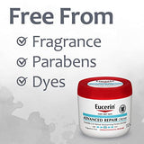 Eucerin Creme Advanced Repair 16 Ounce Jar (473ml) - Pack of 2