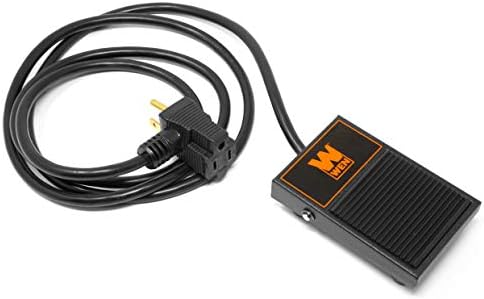 WEN WA0392 120V 15-Amp Momentary Power Foot Pedal Switch for Woodworking
