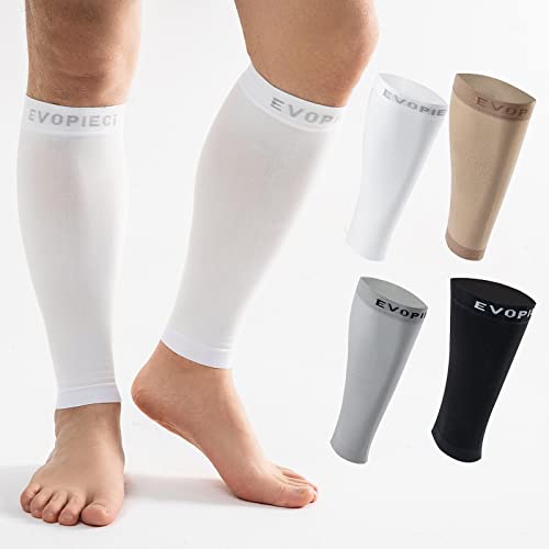 15-20mmHg 1 Pair Men and Women Wide Calf Sleeve Brace Compression Socks for Leg Support, Pain Relief