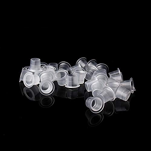 Disposable Tattoo Ink Cups - Small 1000pcs Plastic Ink Cups for Permanent Makeup, Tattoo Accessory
