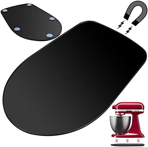Metal Mixer Slider Mat for KitchenAid Stand Mixer - Appliance Sliding Tray Countertop Mixer Mover Slide Board Mats Pad Compatible with Kitchen Aid 4.5-5 Qt Tilt-Head Stand Mixer Artisan Classic